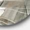 Designart - Grey Silver Geometric Composition - Geometric Metal Circle Wall Art